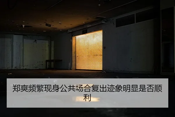 郑爽频繁现身公共场合复出迹象明显是否顺利